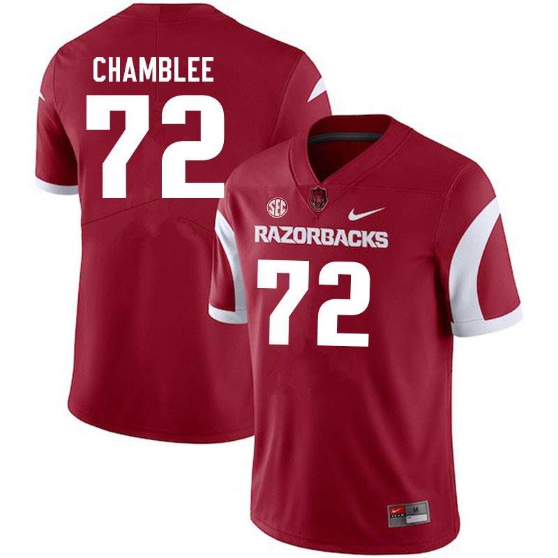 Men #72 Andrew Chamblee Arkansas Razorbacks College Football Jerseys Sale-Cardinal - Click Image to Close